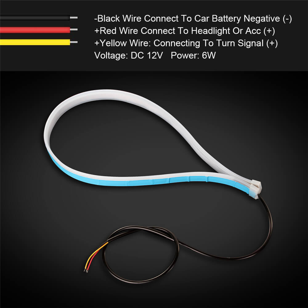 12V Led Strips for Car Exterior DRL Light & Turn Signal lights