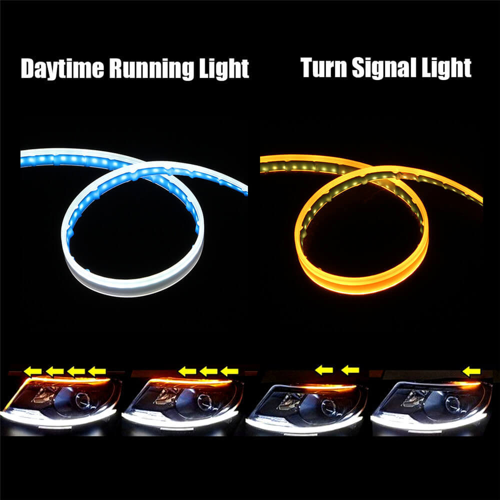 12V Led Strips for Car Exterior DRL Light & Turn Signal lights