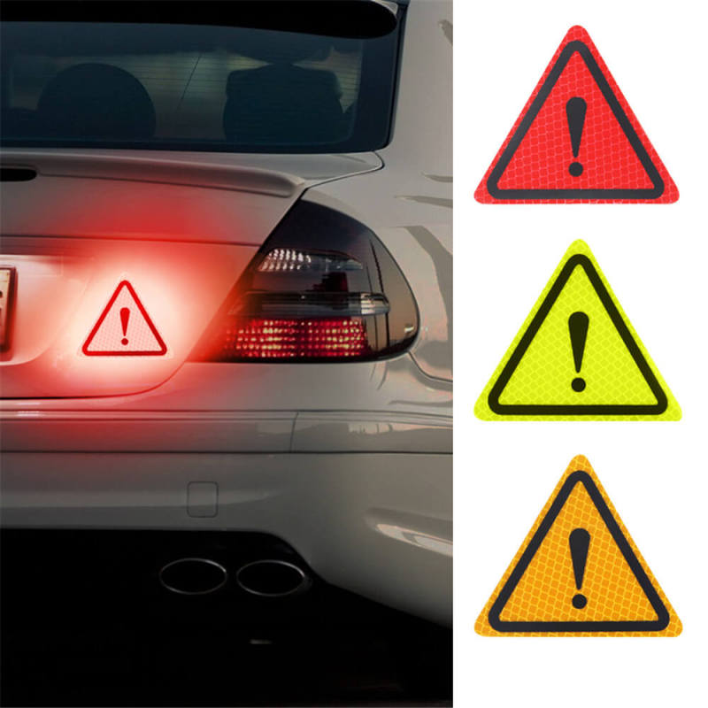 Triangle Warning Sign Reflective Stickers