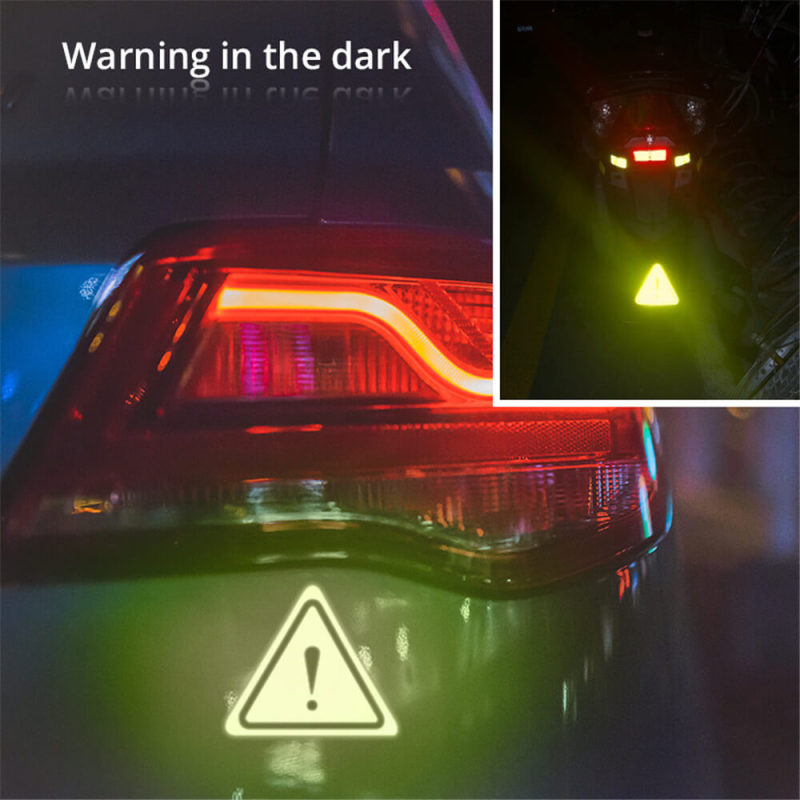 Triangle Warning Sign Reflective Stickers