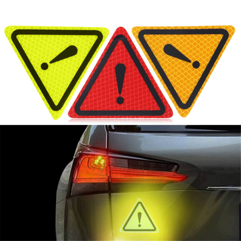 Triangle Warning Sign Reflective Stickers