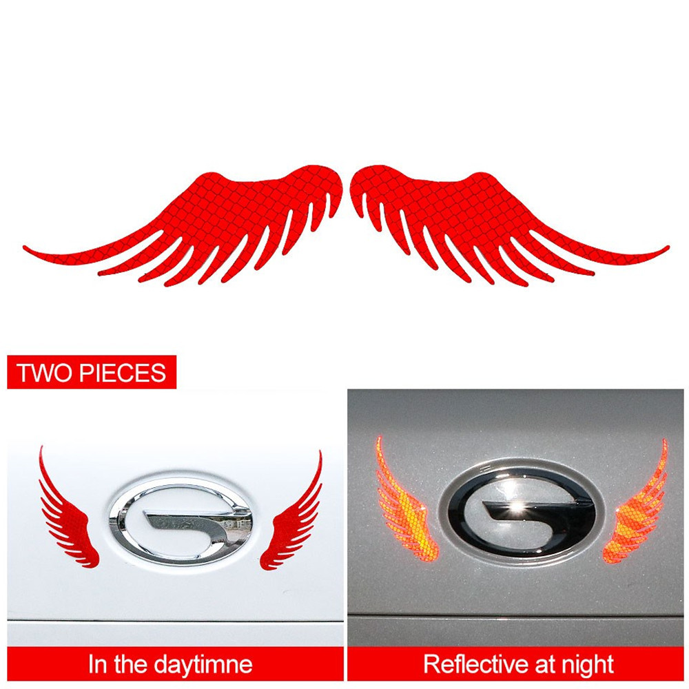 Angel Wing Stickers Reflective Decals