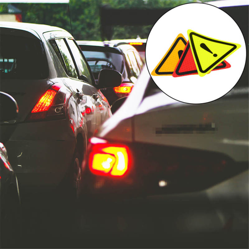 Triangle Warning Sign Reflective Stickers