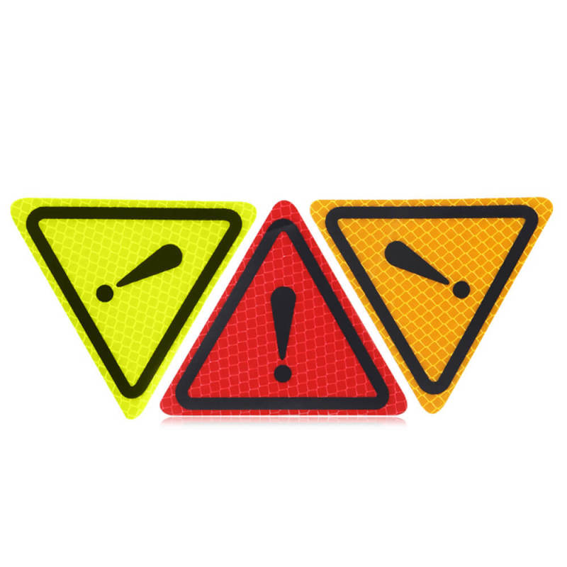 Triangle Warning Sign Reflective Stickers