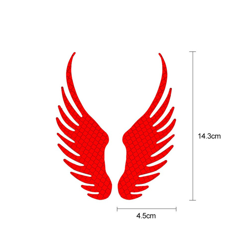 Angel Wing Stickers Reflective Decals