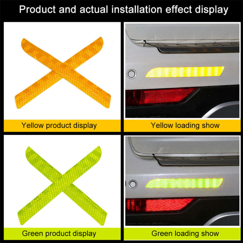 Car Trunk Tail Reflective Stickers