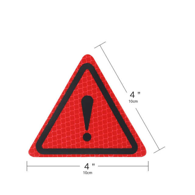 Triangle Warning Sign Reflective Stickers