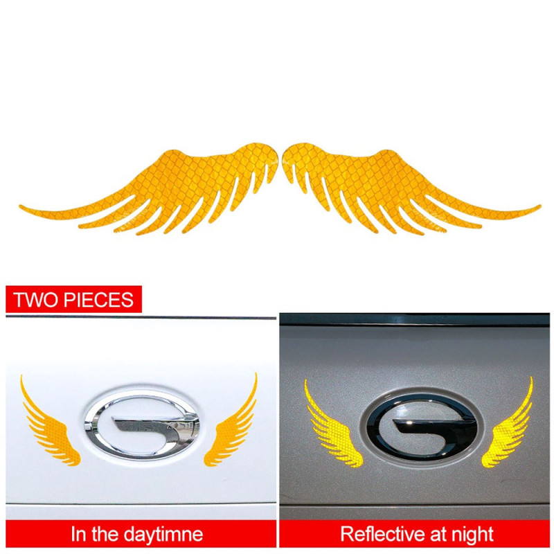 Angel Wing Stickers Reflective Decals