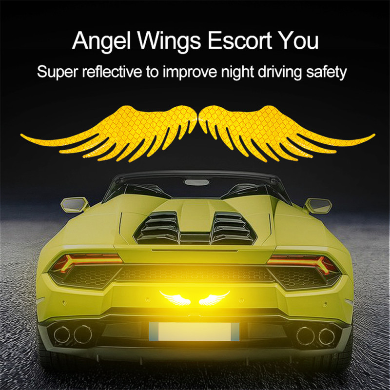 Angel Wing Stickers Reflective Decals