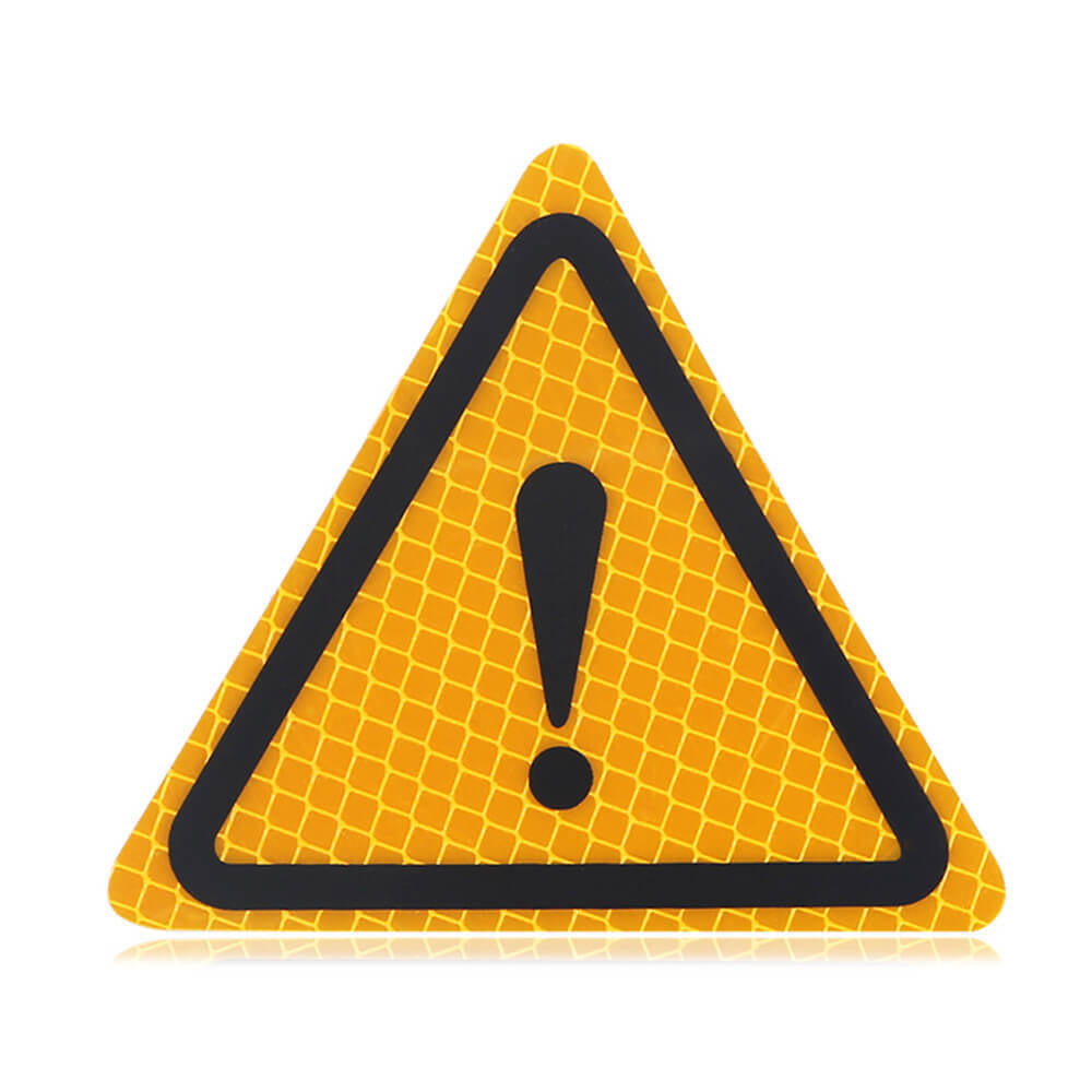Triangle Warning Sign Reflective Stickers