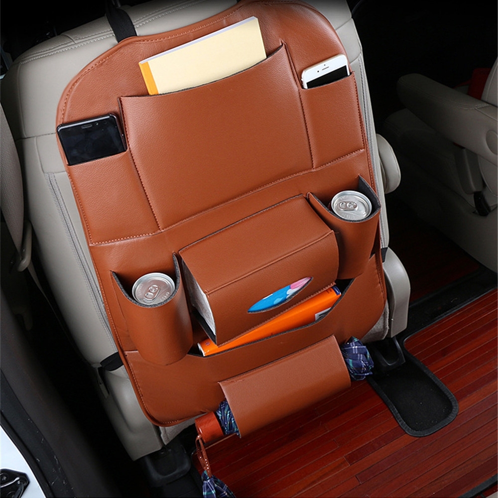 Microfiber Leather Car Seat Organizer