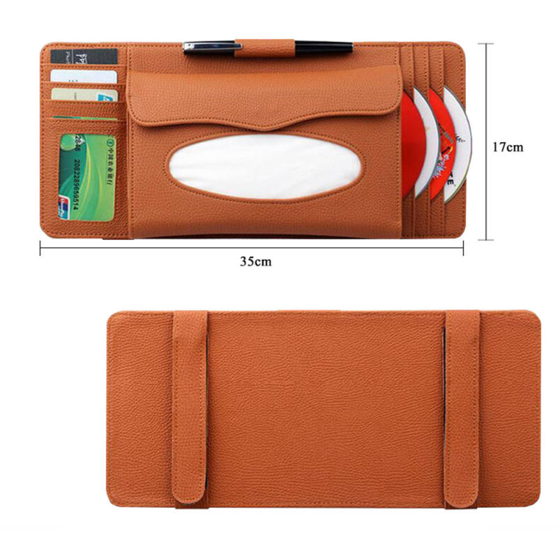 Sun Visor Organizer CD DVD Credit Card Holder