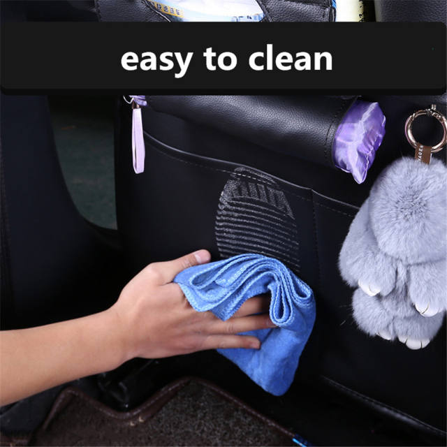 Pu Leather Car Seat Organizer Backseat