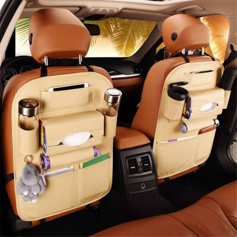 Pu Leather Car Seat Organizer Backseat