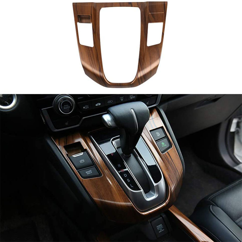 thumbnail image 2 of Carbon Fiber Look Gear Shift Frame Cover Trim For Honda CR-V 2012-2016 - Interior Styling 2 of 6