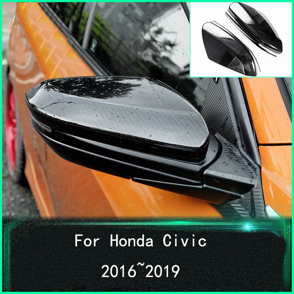 SENZEALAUTO Car Side View Mirror Cover for Honda Civic 20162019