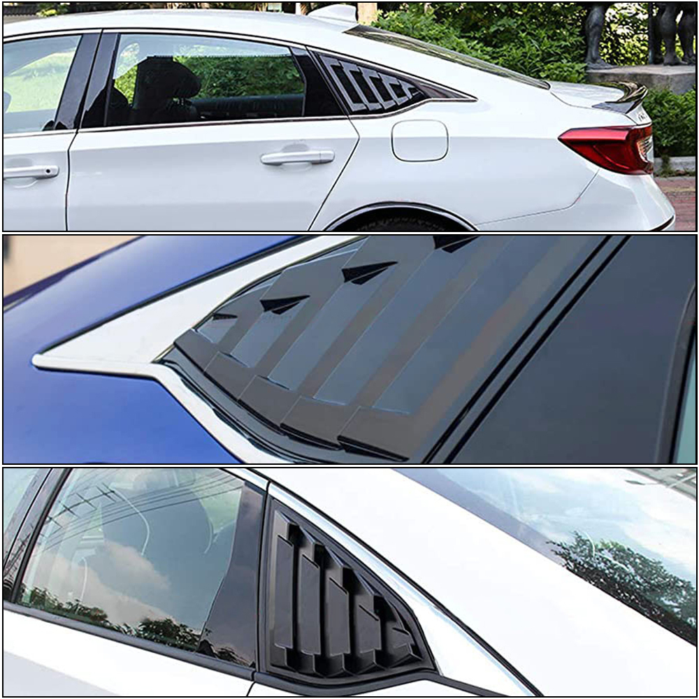Honda Accord Sedan 2018-2020 Sport Style Rear Window Louvers