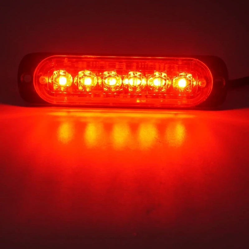 6LED Emergency Strobe Lights for Trucks Car Motorcycle