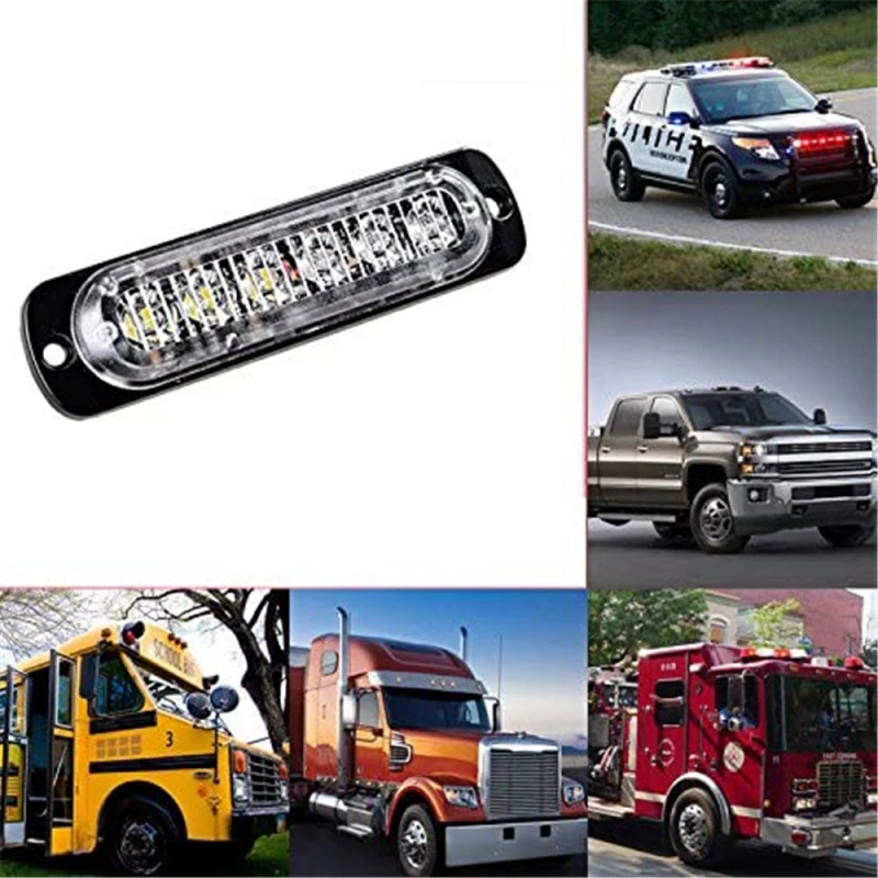 6LED Emergency Strobe Lights for Trucks Car Motorcycle