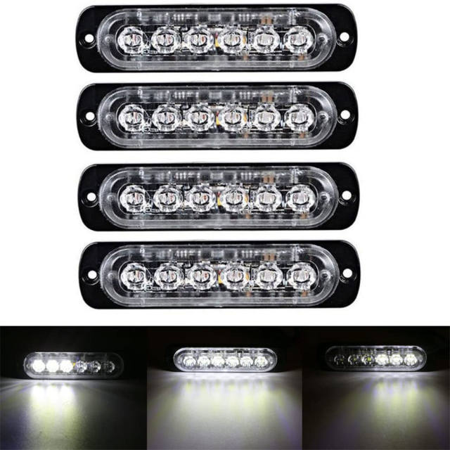 6LED Emergency Strobe Lights for Trucks Car Motorcycle