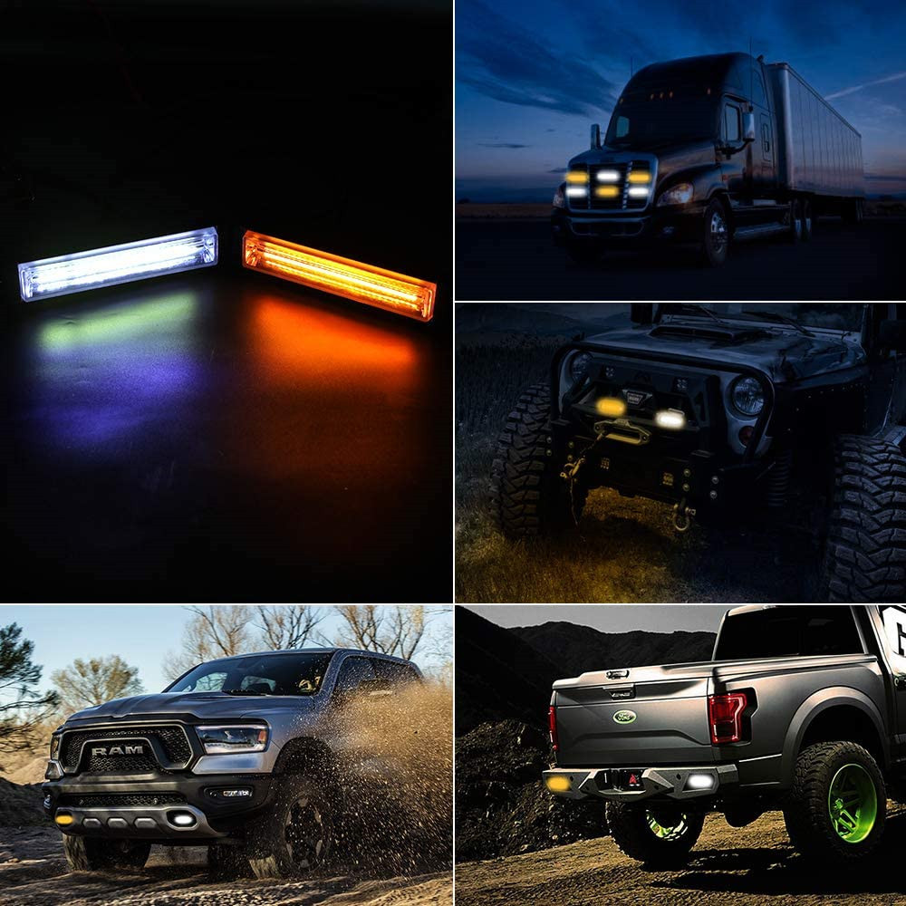 8 Flash Patterns Emergency LED Light Bar