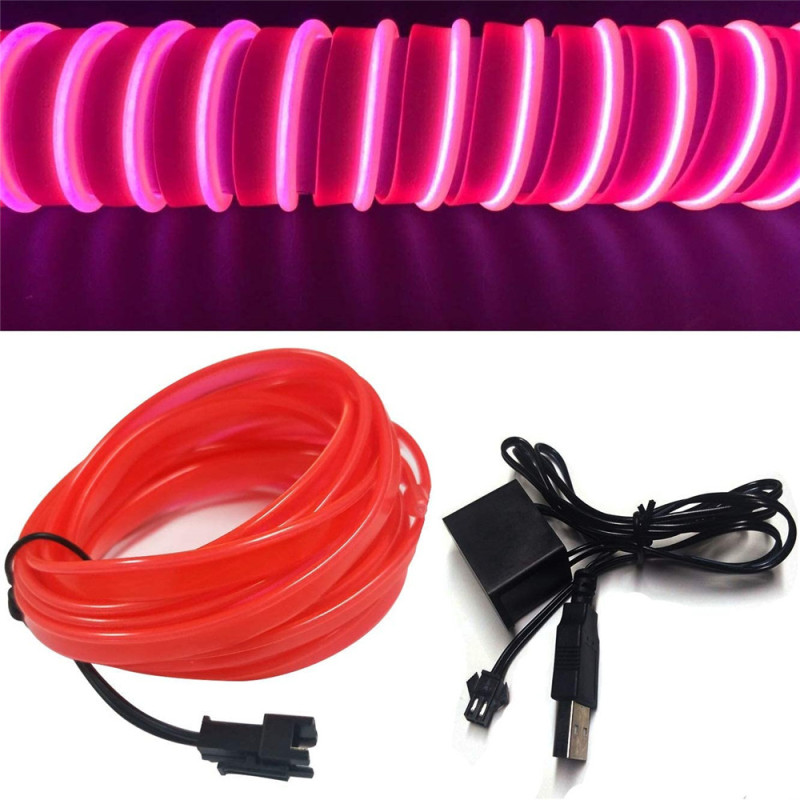 USB Neon Light Strips for Car Room Party Decoration