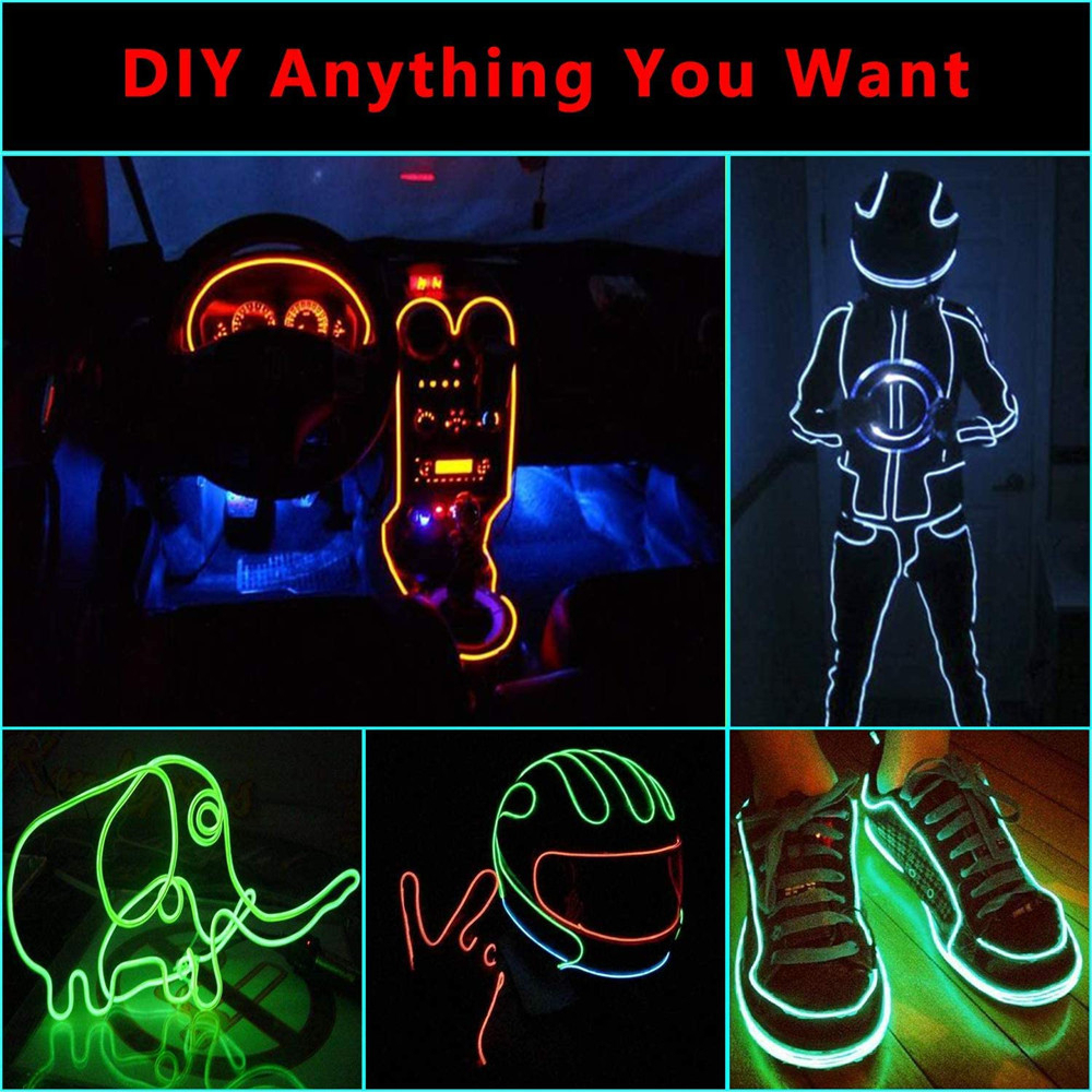 USB Neon Light Strips for Car Room Party Decoration