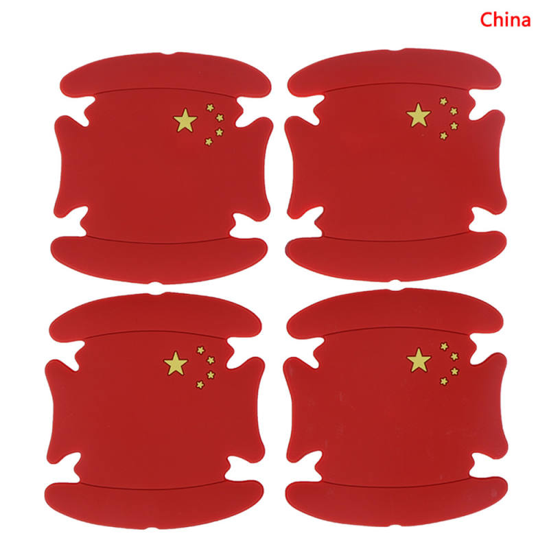 National Flag Style Car Door Handle Scratches Protective Film