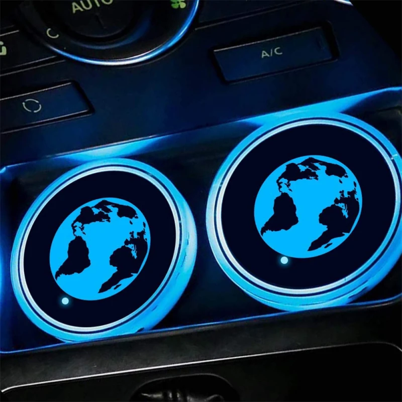 RGB LED Lights Car Drink Coaster