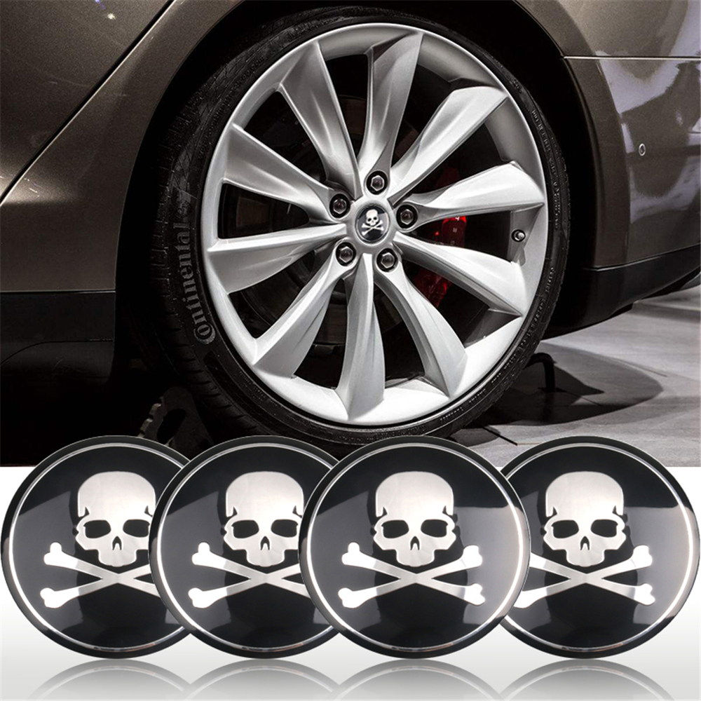 5.6cm 56mm Skull Car Hub Caps GT GTR Auto Man Wheel Cover Alfa Wheel Center Caps For Mercedes Honda Toyota Opel Nismo Peugeot
