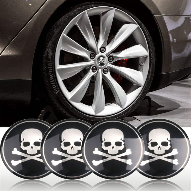 5.6cm 56mm Skull Car Hub Caps GT GTR Auto Man Wheel Cover Alfa Wheel Center Caps For Mercedes Honda Toyota Opel Nismo Peugeot
