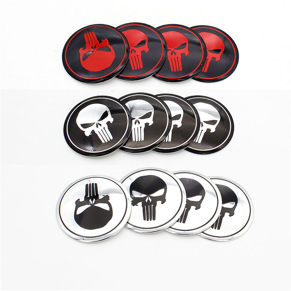 5.6cm 56mm Skull Car Hub Caps GT GTR Auto Man Wheel Cover Alfa Wheel Center Caps For Mercedes Honda Toyota Opel Nismo Peugeot