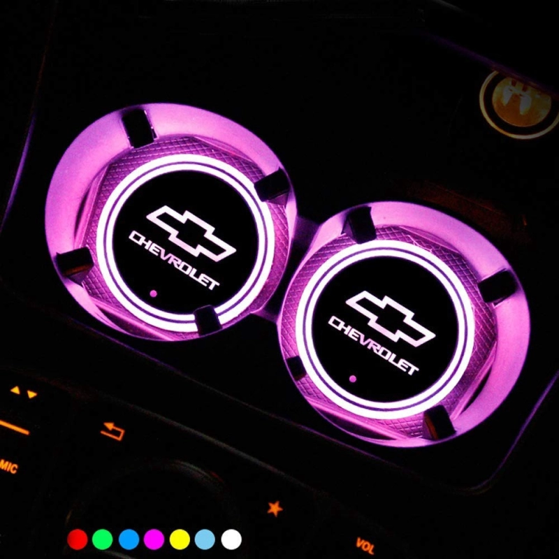 LED Car Logo Cup Holder Coaster