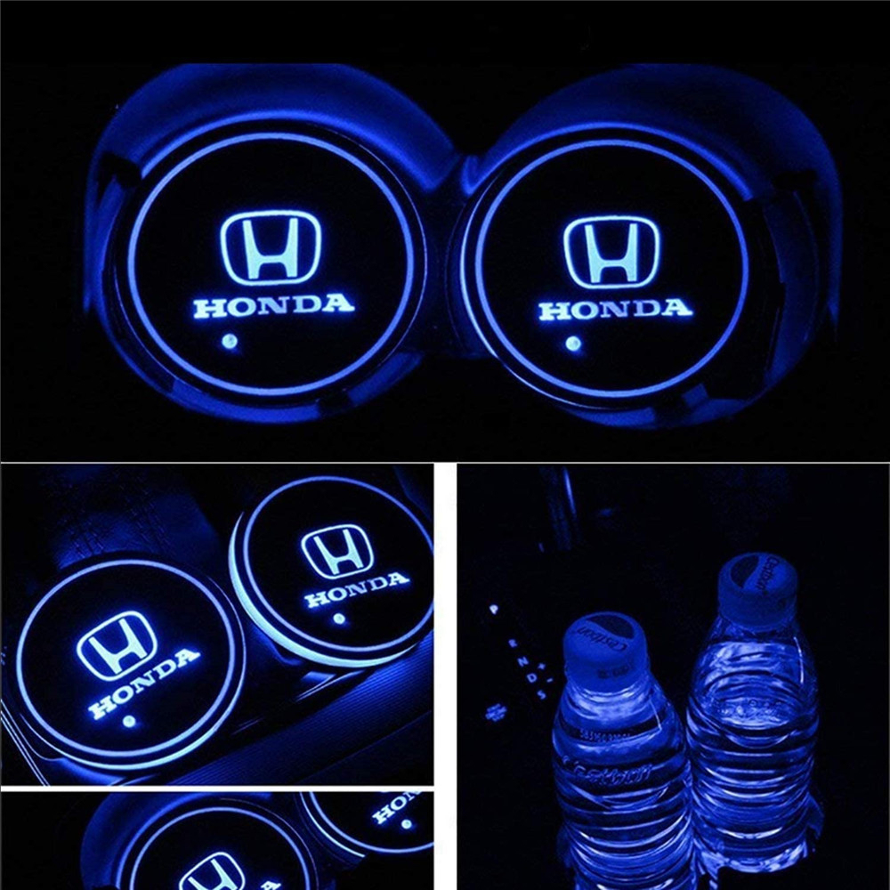 LED Car Logo Cup Holder Coaster