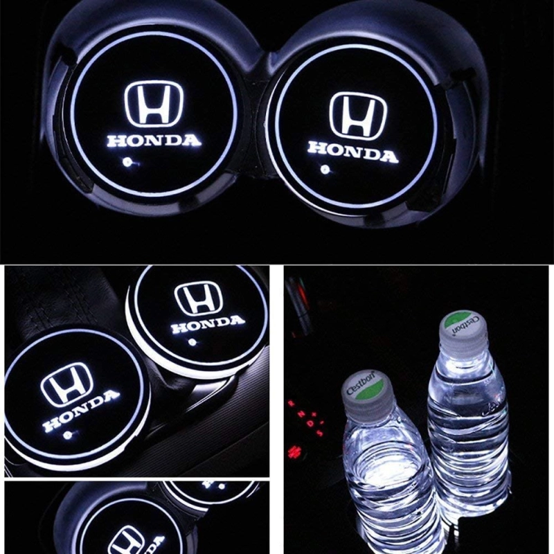 LED Car Logo Cup Holder Coaster