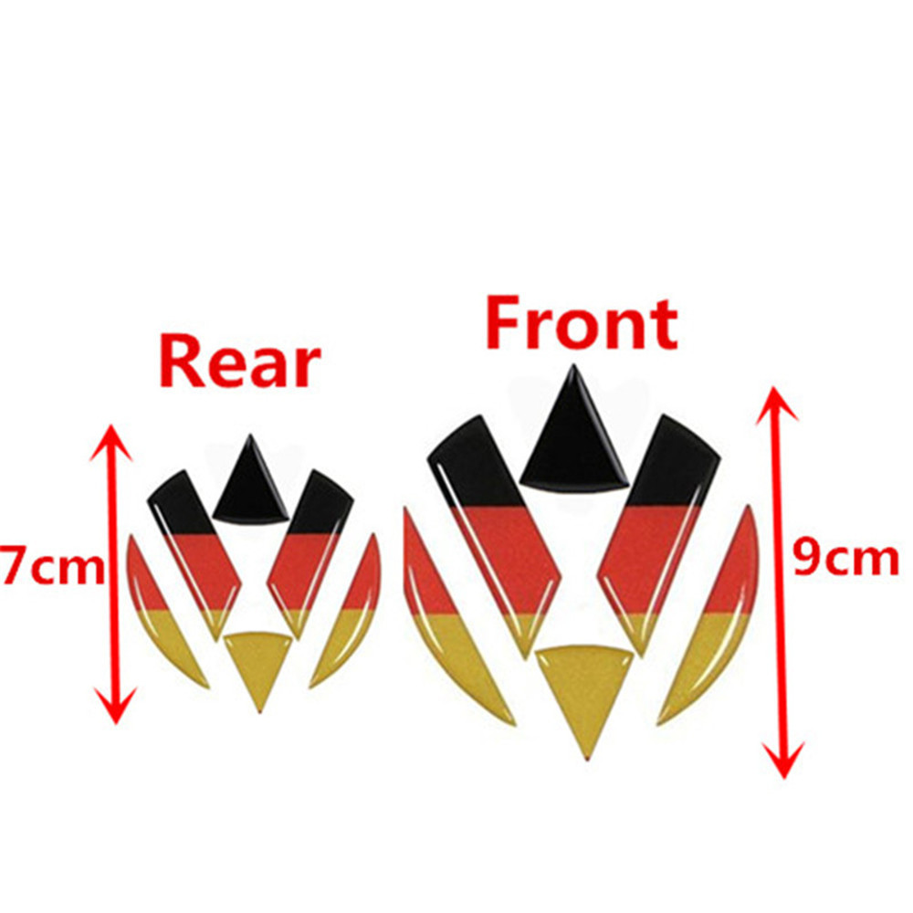 VW Front Bumper Rear Emblem Steering Wheel Badge Sticker