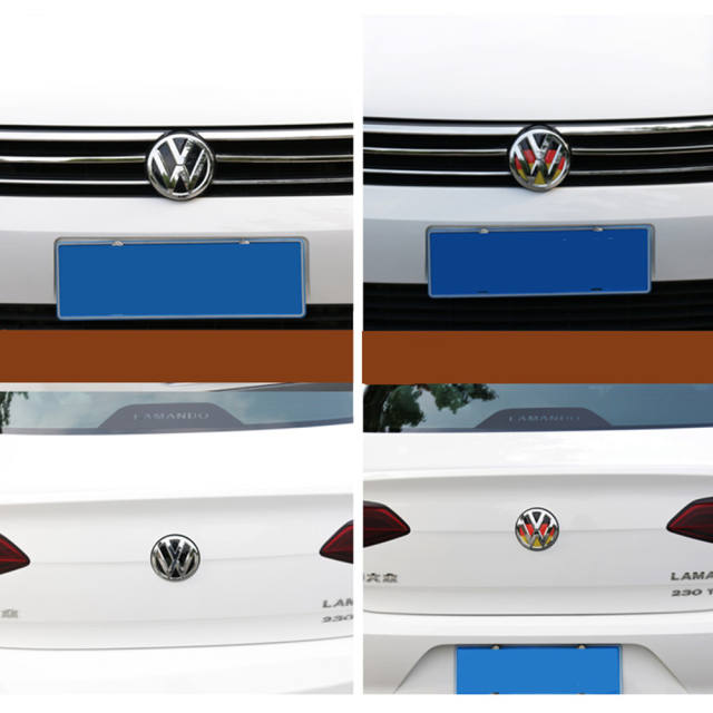 VW Front Bumper Rear Emblem Steering Wheel Badge Sticker