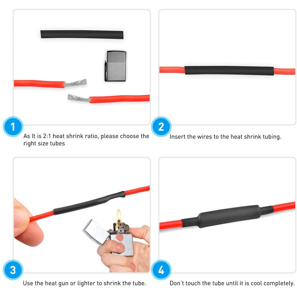 560PCS Heat Shrink Wrap with Storage Box