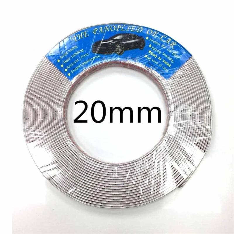 12M Self Adhesive Chrome Trim for Cars
