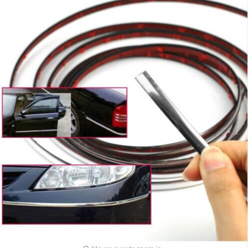 12M Self Adhesive Chrome Trim for Cars