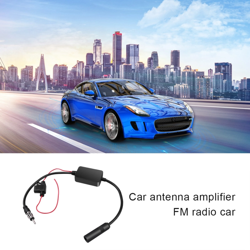 Universal Car Antenna Booster for AM and FM