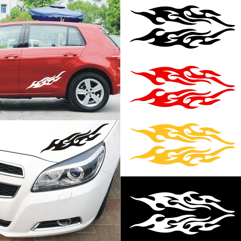 Fire Sticker Car Engine Hood Motorcycle