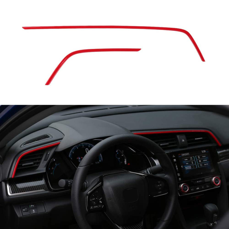 10th Gen Civic 2016-2020 Air Vent Trims Dash Board Panel Strips