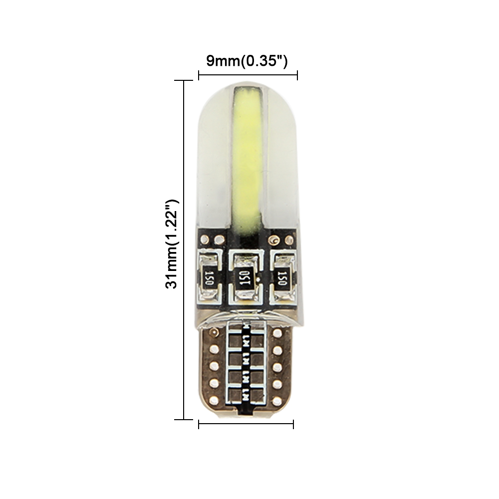10PCS T10 W5W LED Car Lights Parking Light Dome Lamp