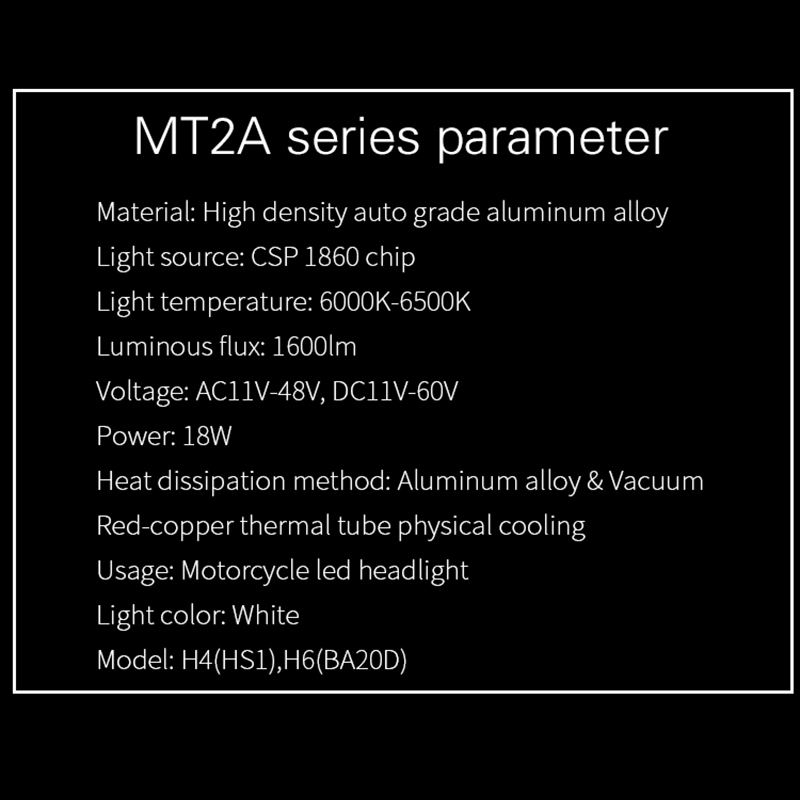 H4 LED Motorcycle Headlight Blub H6 BA20D Moto Light