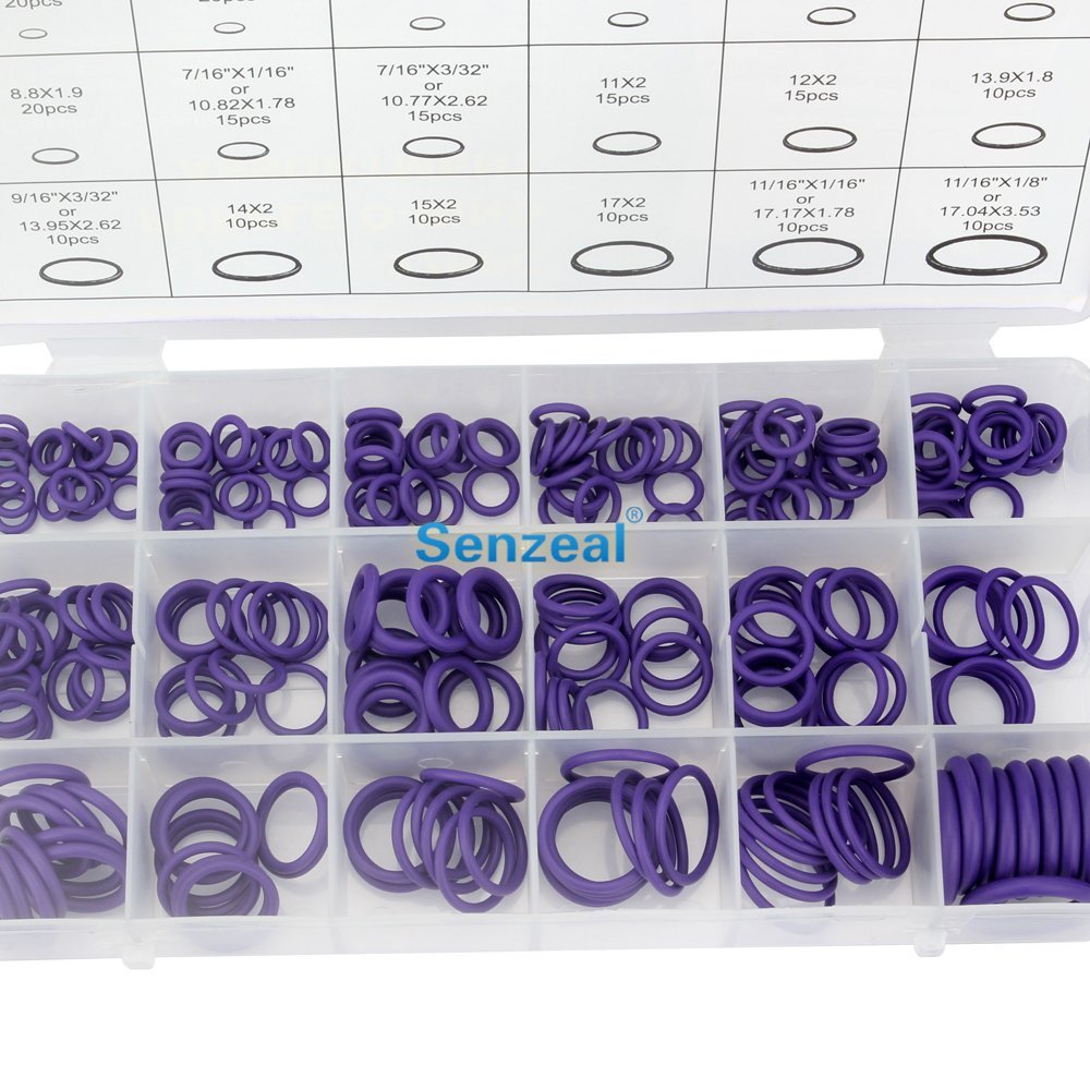 270pcs Rubber O Rings Kit 18 Sizes