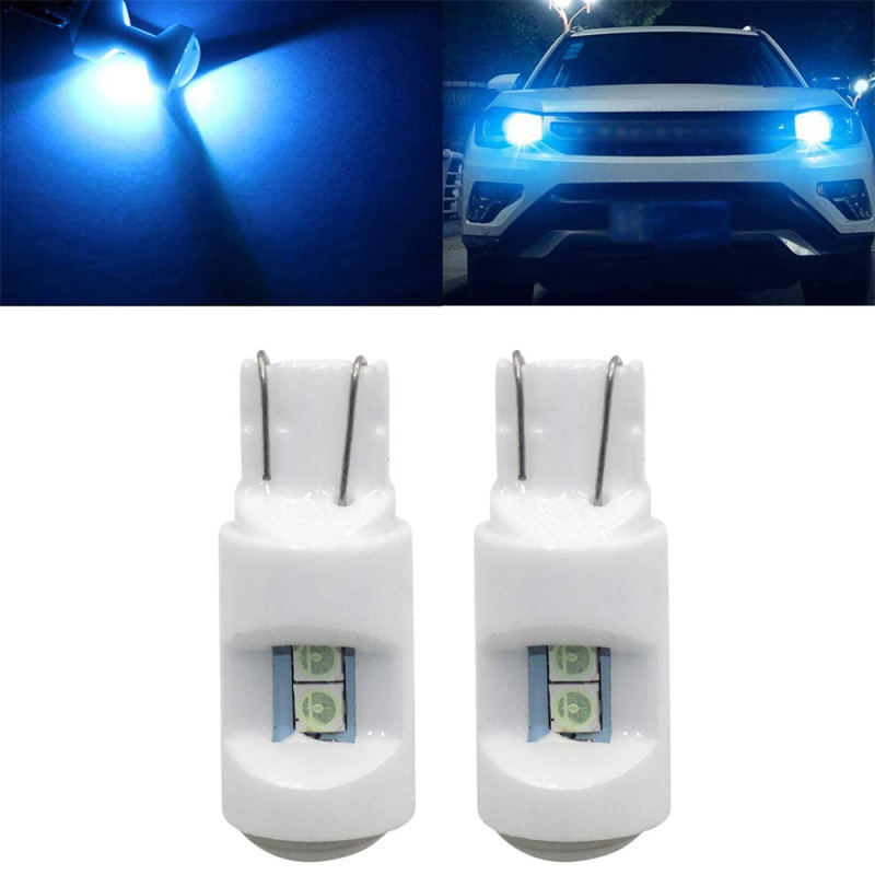 2PCS T10 W5W 3030-6SMD 194 168 LED Bulb W5W 2825 158 194 Wedge Canbus Error Free LED Light