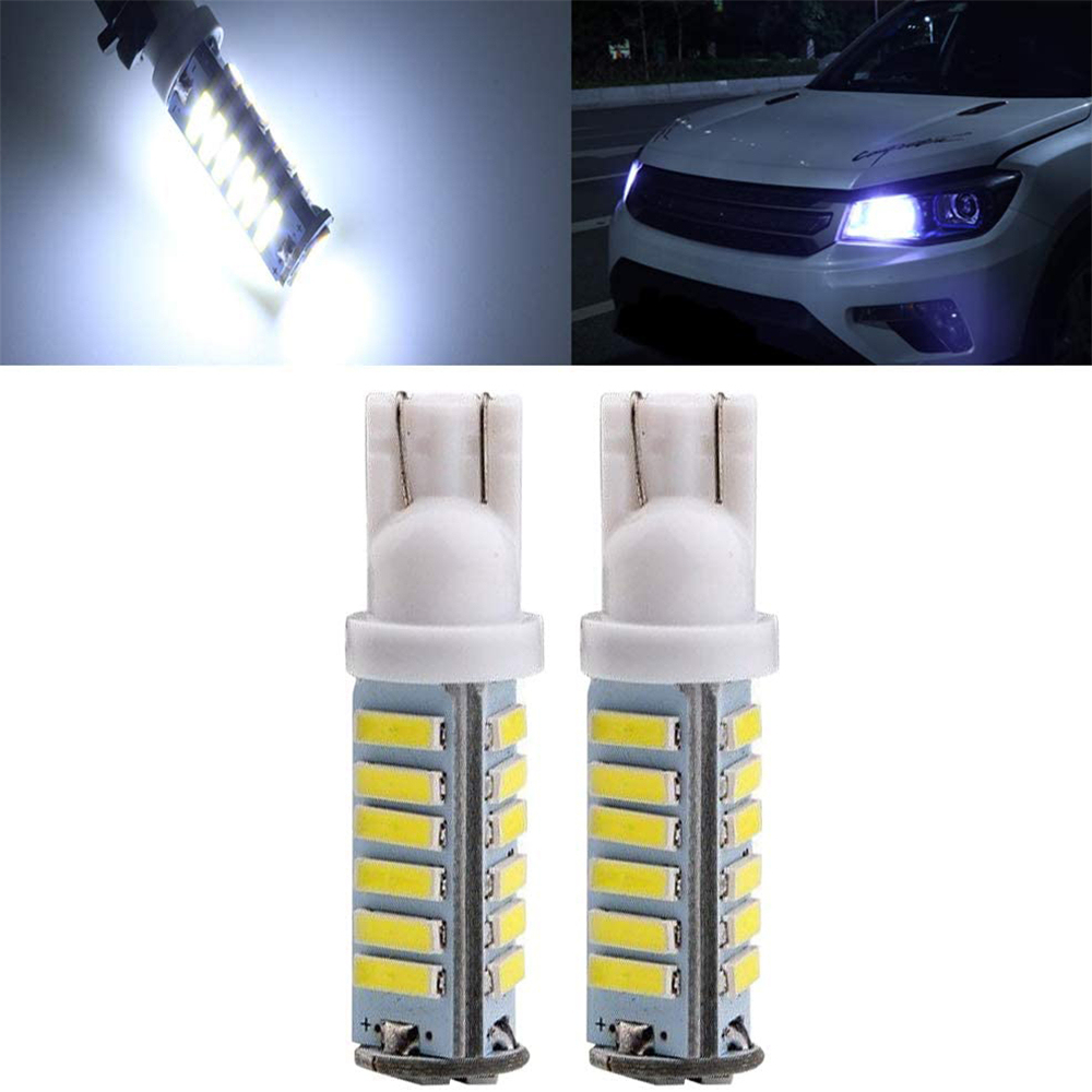 2PCS T10 194 168 LED Bulb W5W 2825 158 194 Wedge LED Light Car Interior Lighting Map Dome Courtesy Light License Plate Light