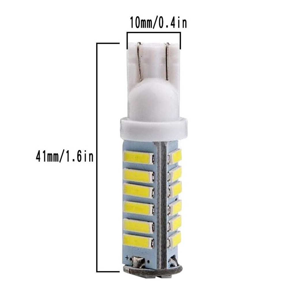 2PCS T10 194 168 LED Bulb W5W 2825 158 194 Wedge LED Light Car Interior Lighting Map Dome Courtesy Light License Plate Light