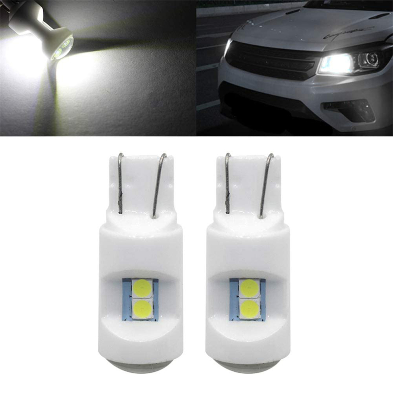 2PCS T10 W5W 3030-6SMD 194 168 LED Bulb W5W 2825 158 194 Wedge Canbus Error Free LED Light